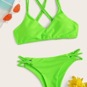 🌴 Neon Braided Cheeky Bikini 🌴
